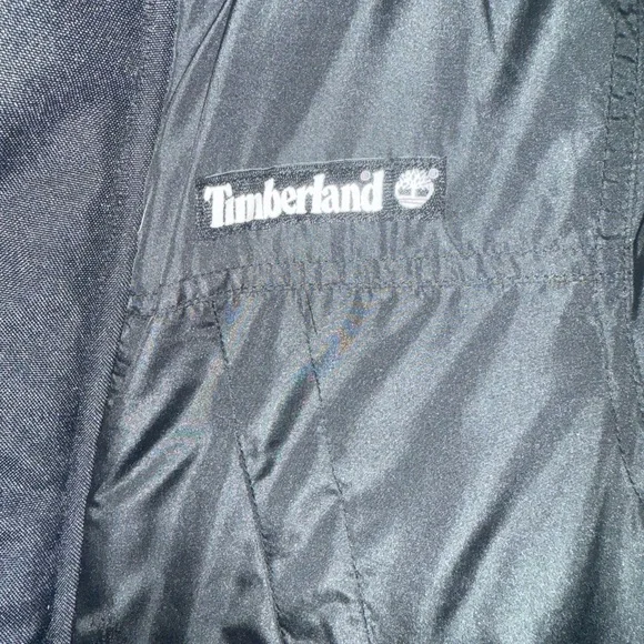 Timberland Kids Black and Gold Hooded Puffer Jacket - Picture 3 of 10